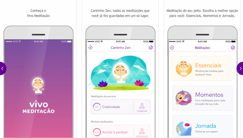 Aplicativo Vivo Meditação